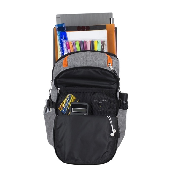 Eastsport Multi-Purpose Pro Defender Mid Grey Backpack with Adjustable Straps - Picture 3 of 6